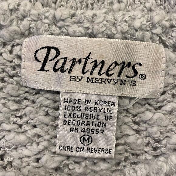 Partners by Marvin’s Vintage Short Sleeved Sweater Light Blue - Picture 7 of 7